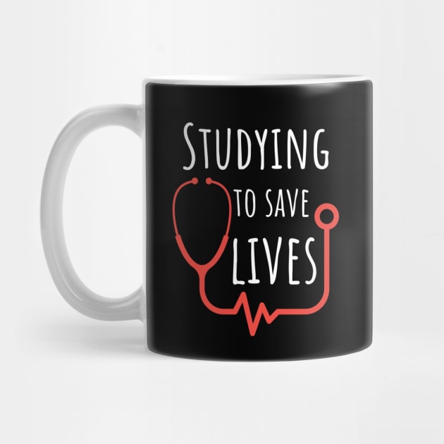 Studying To Save Lives -  Gifts For Medical Students by GasparArts